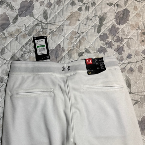 Under Armour White softball pants L - Picture 9 of 11